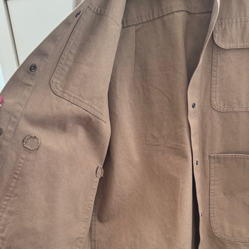 VANS Khaki Utility Jacket with Black Corduroy Collar - Picture 8 of 10